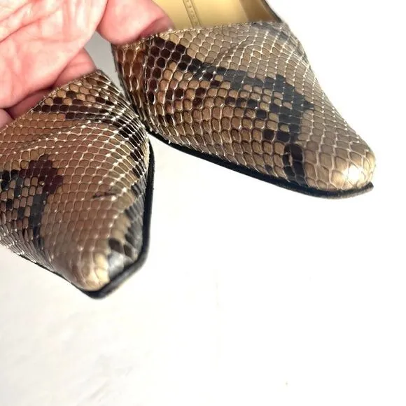 Giuseppe Zanotti Design Vicini Real SnakeSkin Pointed Heels EUR 37 US 7
