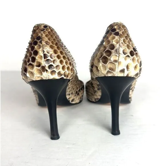 Giuseppe Zanotti Design Vicini Real SnakeSkin Pointed Heels EUR 37 US 7