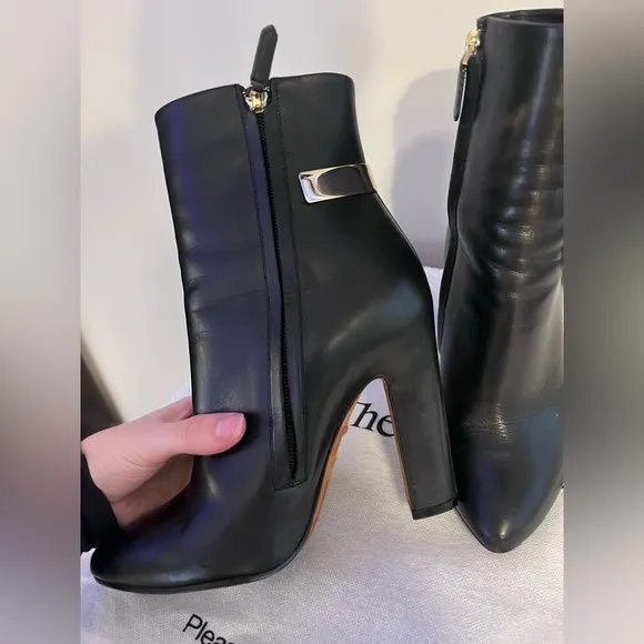 Givenchy Black Leather Boots rare