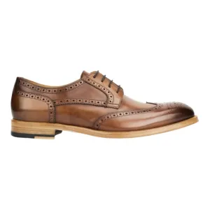 Gordon Rush Percy Leather Wingtip Shoes - Size 9.5 Cognac