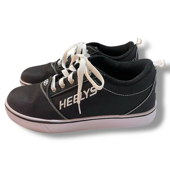 Heelys Men's Pro 20 Canvas Skate Shoes Size 11 Black and White