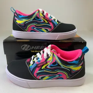 Heelys Pro 20 Prints Sneakers Black Pink Lace-Up Skate Shoes Womens Sz 5 Youth 4