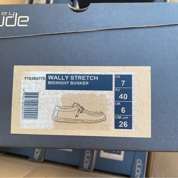 Hey Dude Men's Wally Midnight Bunker Comfortable Lightweight Shoes 7-12 New