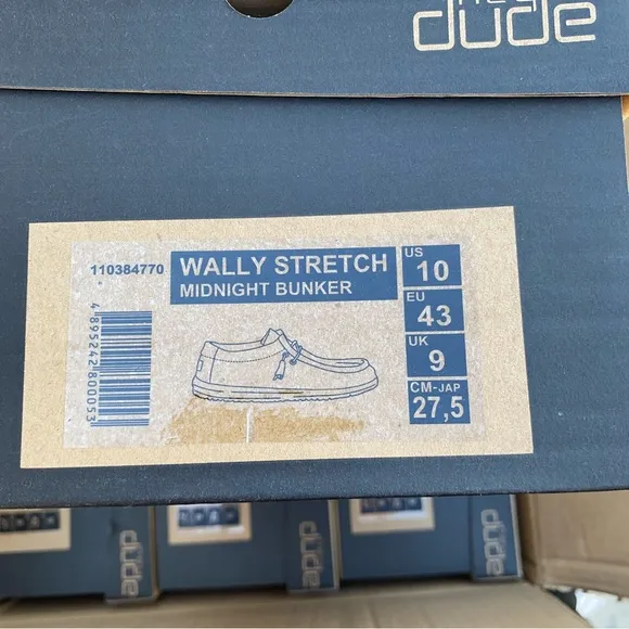 Hey Dude Men's Wally Midnight Bunker Comfortable Lightweight Shoes 7-12 New