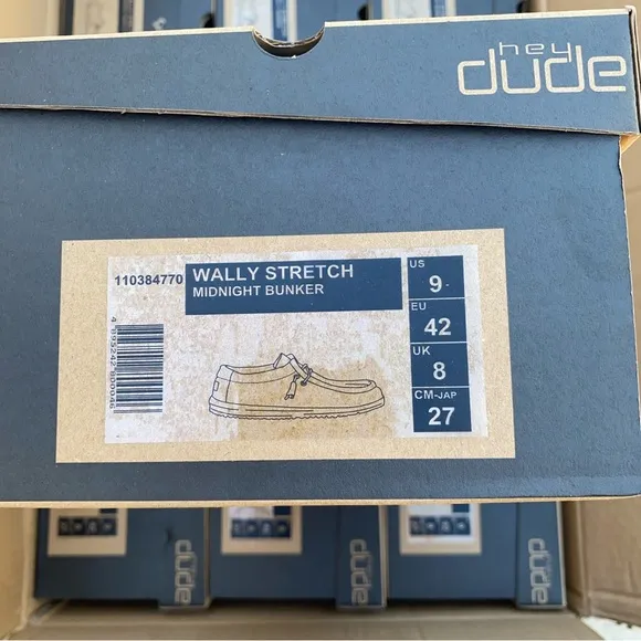 Hey Dude Men's Wally Midnight Bunker Comfortable Lightweight Shoes 7-12 New