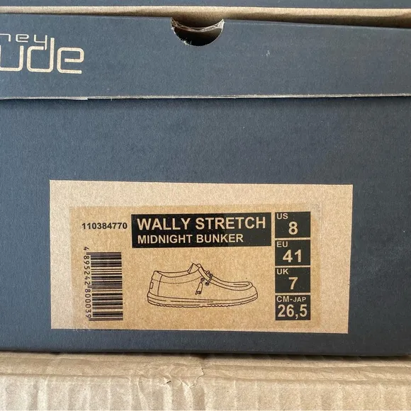 Hey Dude Men's Wally Midnight Bunker Comfortable Lightweight Shoes 7-12 New