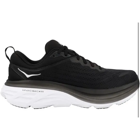 Hoka Bondi 8 Black White Men's Shoe Size 11D Brand New 100% Authentic!