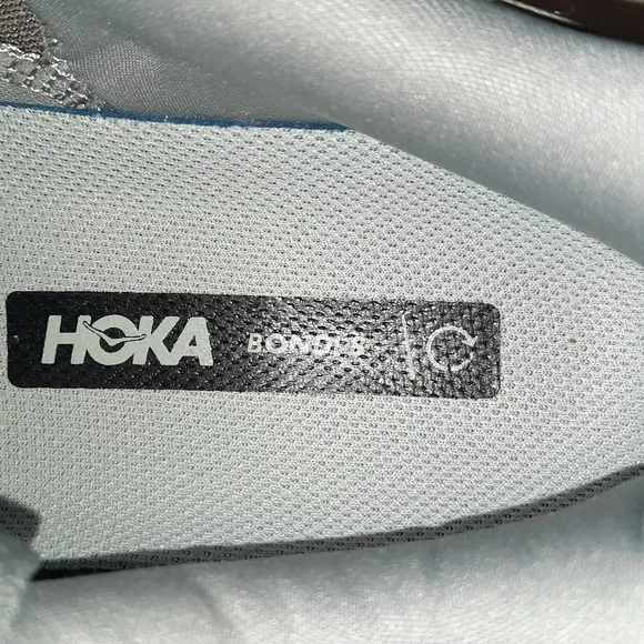 HOKA BONDI Mens Gray Running Shoes NWOT