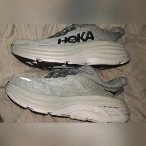 HOKA BONDI Mens Gray Running Shoes NWOT