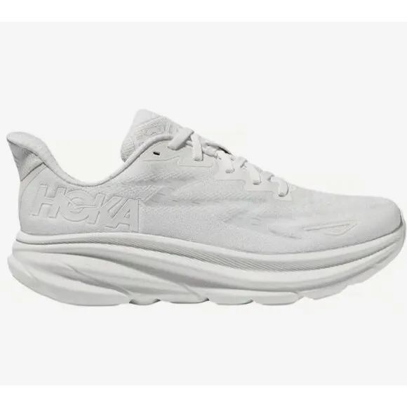 HOKA Clifton 9 Women’s Running Shoes – White – Size 8.5
