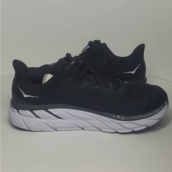 HOKA Clifton Women’s Black Running Shoes 10