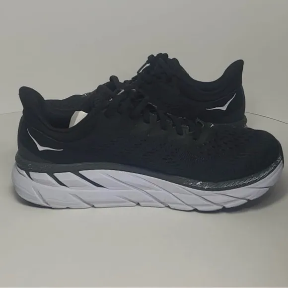 HOKA Clifton Women’s Black Running Shoes 10