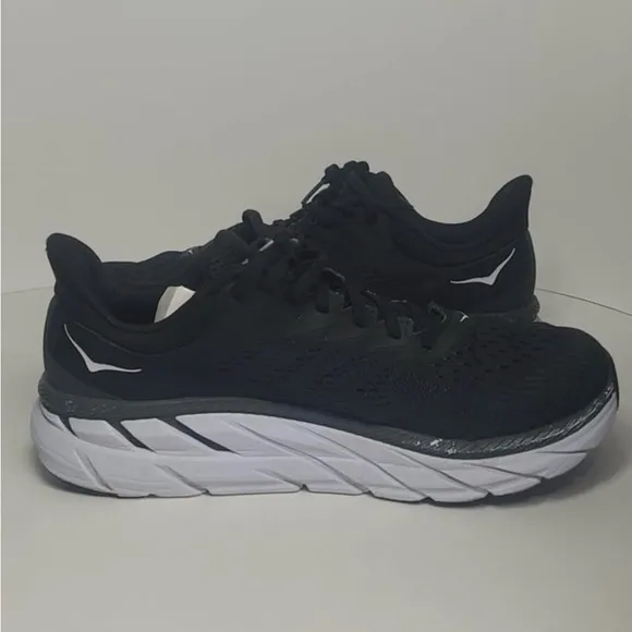 HOKA Clifton Women’s Black Running Shoes 10