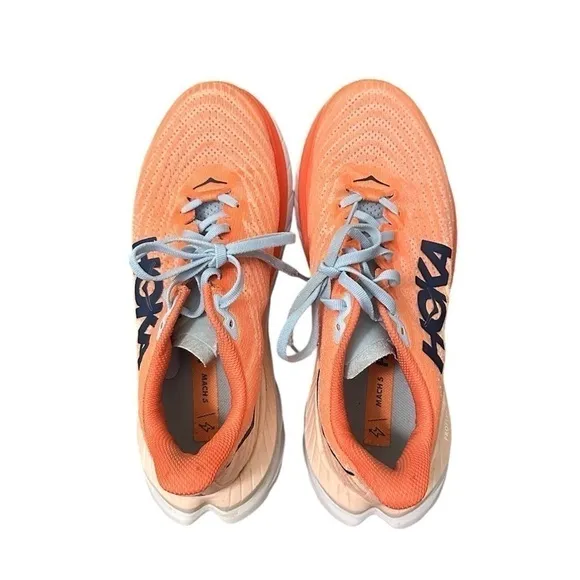 HOKA Mach 7 Women's Camellia Peach Running Shoes Size 7.5