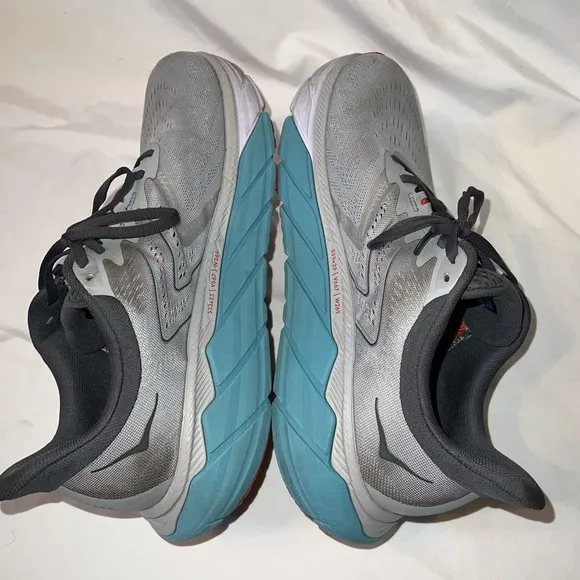 Hoka One One Arahi 5 Mens Running Shoes Size 9.5D (Medium) Harbor Mist Aquarelle
