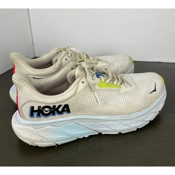 Hoka One One Arahi 7 Running Shoes Men Size 9.5D White 114850 BVR Fair
