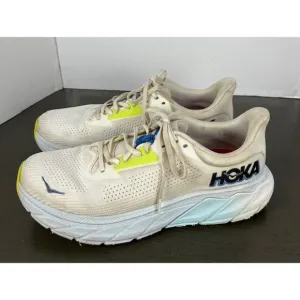 Hoka One One Arahi 7 Running Shoes Men Size 9.5D White 114850 BVR Fair