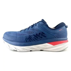Hoka One One Bondi 7 Blue Lace Up Men’s Running Shoes Size 12.5