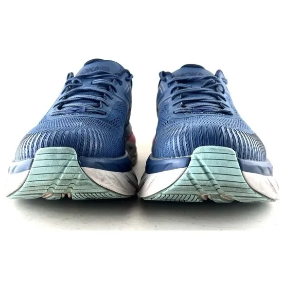 Hoka One One Bondi 7 Blue Lace Up Men’s Running Shoes Size 12.5