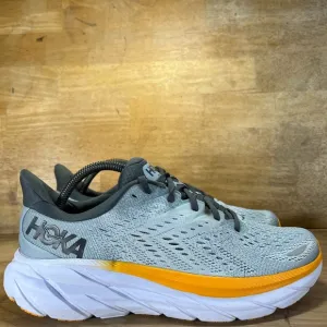 Hoka One One Clifton 8 Mens Size 9 Running Shoes Sneakers Blue Fog Plein Air