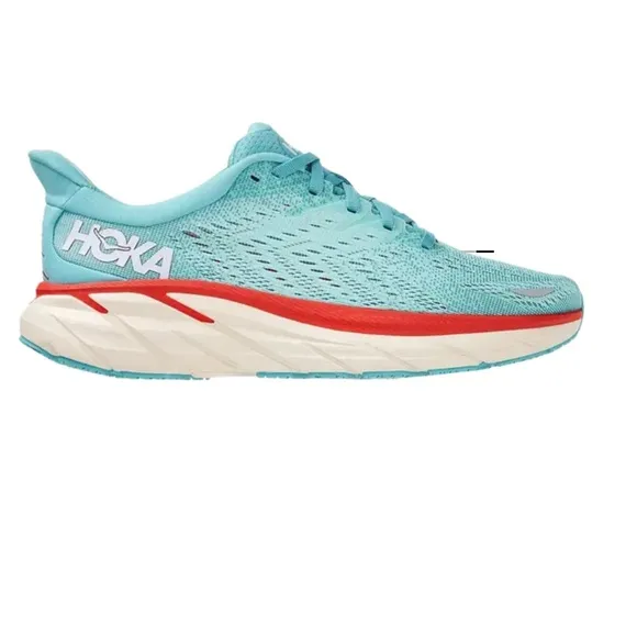 Hoka One One Clifton 8Color Teal/ Aquarelle women size 8.5 New