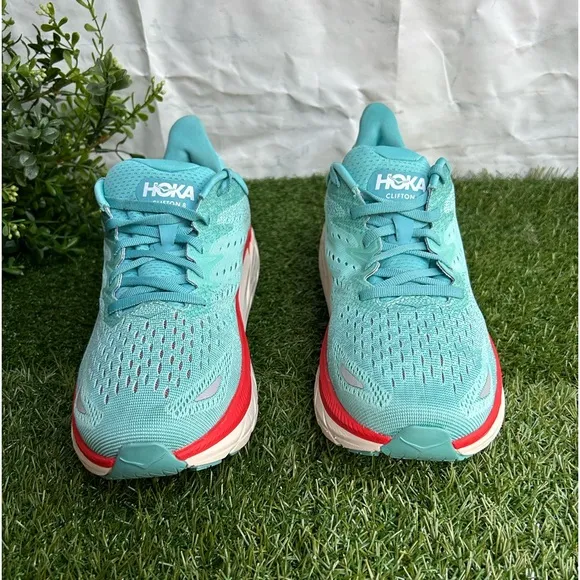 Hoka One One Clifton 8Color Teal/ Aquarelle women size 8.5 New