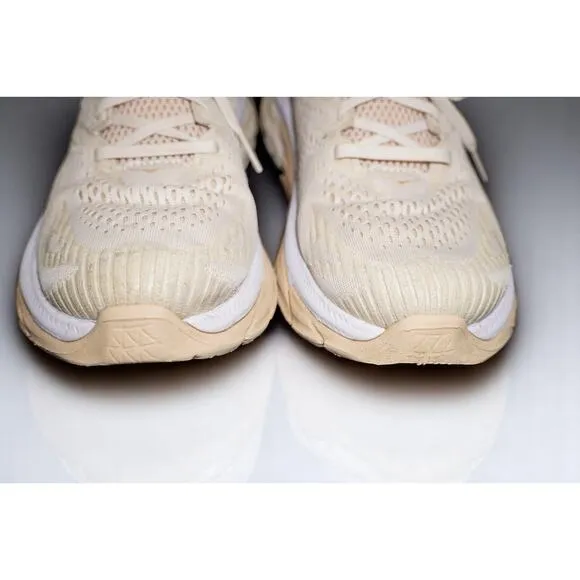 HOKA ONE ONE Clifton Edge Men’s Size 8.5 | Cream Beige Running Shoes 1110510 AMB
