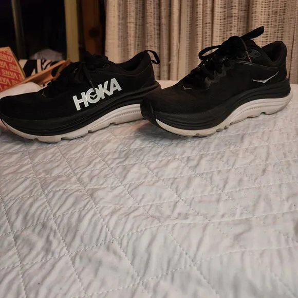 Hoka One One Gaviota 5 Running Shoes Black Sneaker 1134235 Women's 8 B Comfort