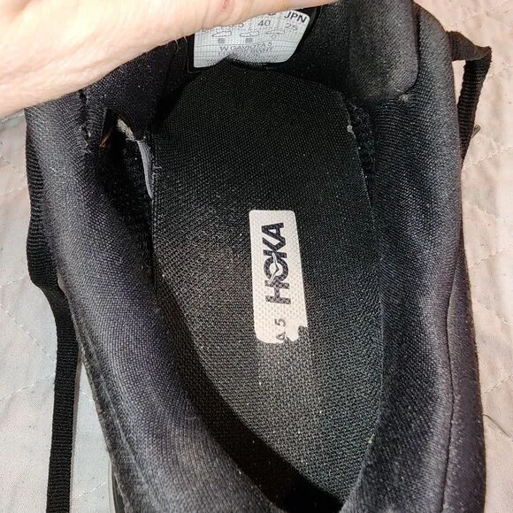 Hoka One One Gaviota 5 Running Shoes Black Sneaker 1134235 Women's 8 B Comfort