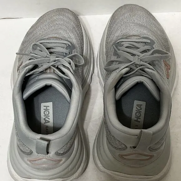 Hoka One One Gaviota 5 Womens 8 Wide Shoes Gray Running Sneaker 1134270 HMRG