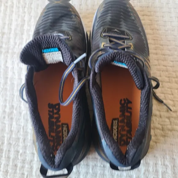 Hoka One One MARAHI Black Gold Ultra Marathon Running Shoes Men's Size 10.5