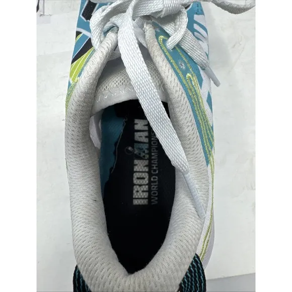 Hoka One One Men's ProFly X Iron Man Size 8.5 Excellent Condition Blue White