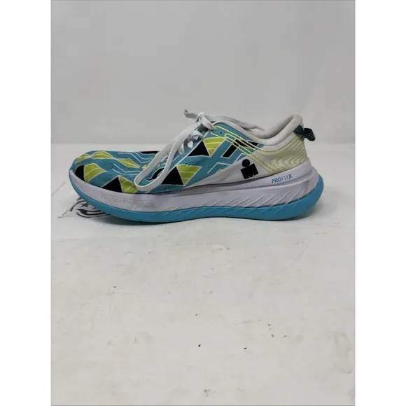 Hoka One One Men's ProFly X Iron Man Size 8.5 Excellent Condition Blue White