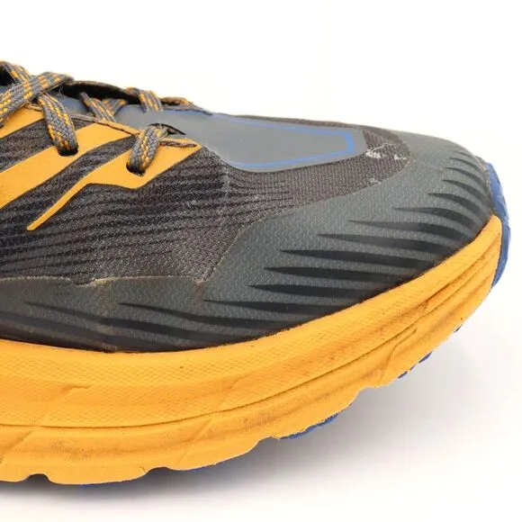 Hoka One One Speedgoat 4‎ Mens 9.5 US Gray Gold TrailRunning Shoes 1106525 CGYW