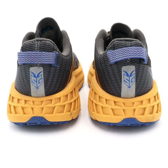 Hoka One One Speedgoat 4‎ Mens 9.5 US Gray Gold TrailRunning Shoes 1106525 CGYW