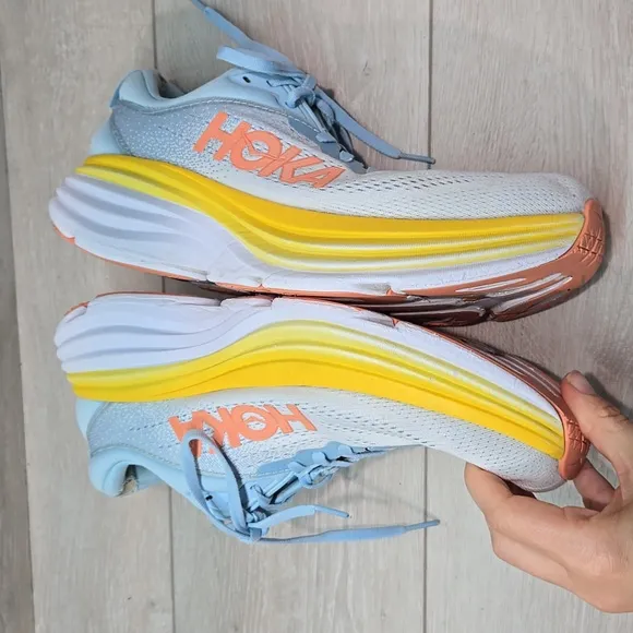 Hoka One One Women Bondi 8 Running Shoes Sneakers Sz 11B