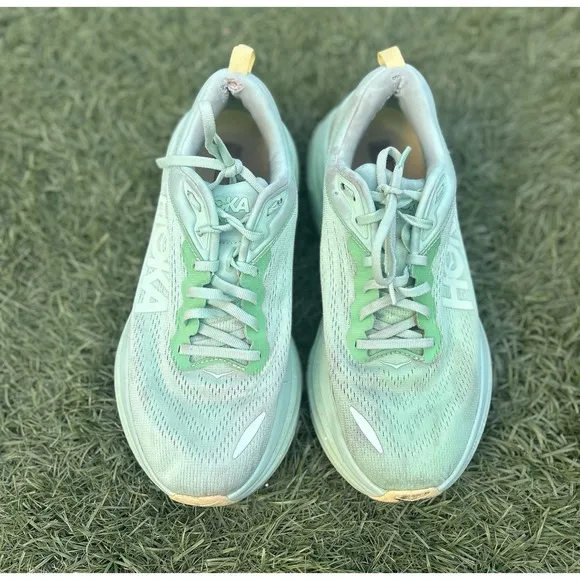 Hoka One One Women's BONDI 8 Lime Glow Lemonade 1127952 LMG Sz 9 or 9B