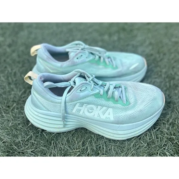 Hoka One One Women's BONDI 8 Lime Glow Lemonade 1127952 LMG Sz 9 or 9B