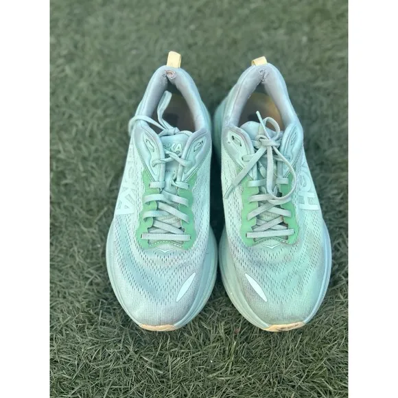 Hoka One One Women's BONDI 8 Lime Glow Lemonade 1127952 LMG Sz 9 or 9B