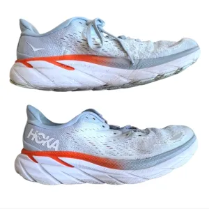 Hoka One One Women's Sneakers - Light Blue and Orange