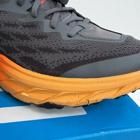 HOKA Speedgoat 5  Men's Running Shoes - Black and Orange