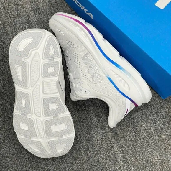 HOKA Women's Bondi 9 Running Shoes Ash Grey/White Size 9 New With Tag