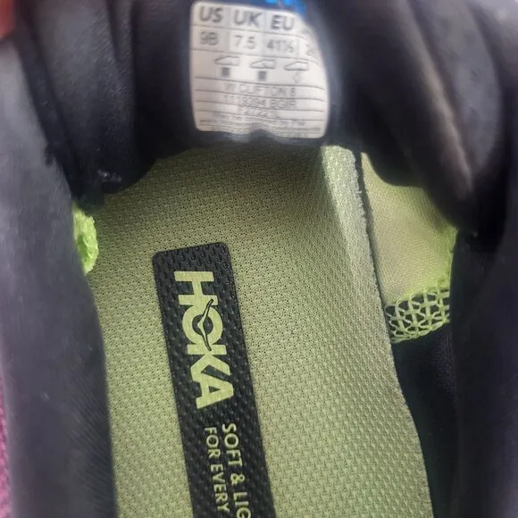 Hoka Women's Running Shoes Clifton 8 - Size: 9B Magenta Tennis Shoes