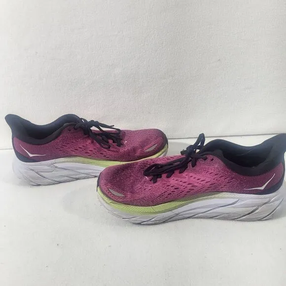 Hoka Women's Running Shoes Clifton 8 - Size: 9B Magenta Tennis Shoes