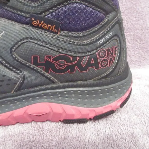 Hoka Women's Tor Tech Mid Trekking Shoes Size 9 Waterproof Ankle Boot Hiking