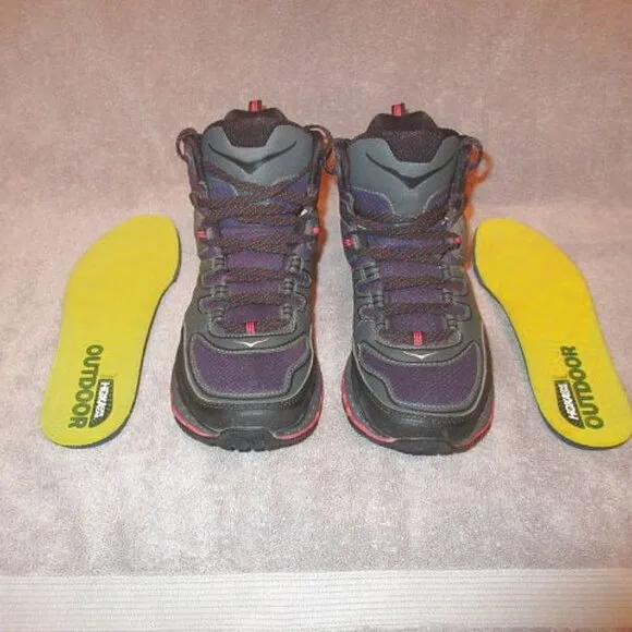 Hoka Women's Tor Tech Mid Trekking Shoes Size 9 Waterproof Ankle Boot Hiking