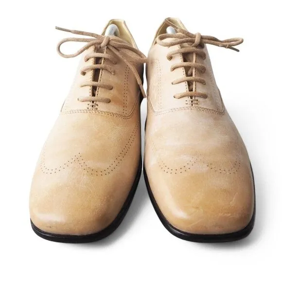 I-Travel by Rockport Upson Wingtip Derby Oxfords Sand Beige APM4258X Men's 11/45