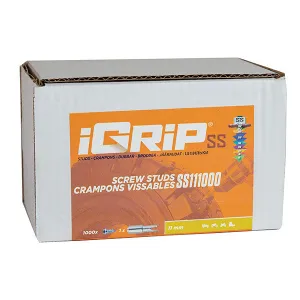 Igrip Shouldered Tire Studs 11MM 1000Pk - 02-01124