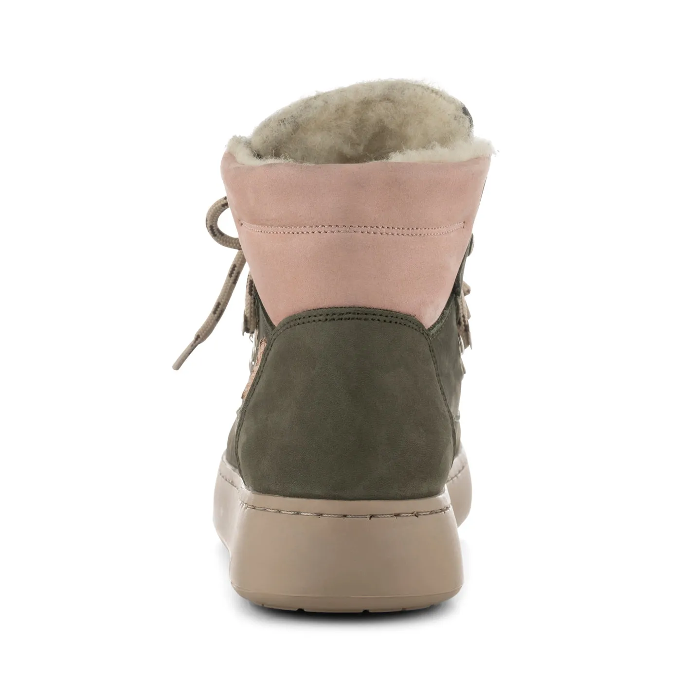 Iris Nubuck  - Green/Rose