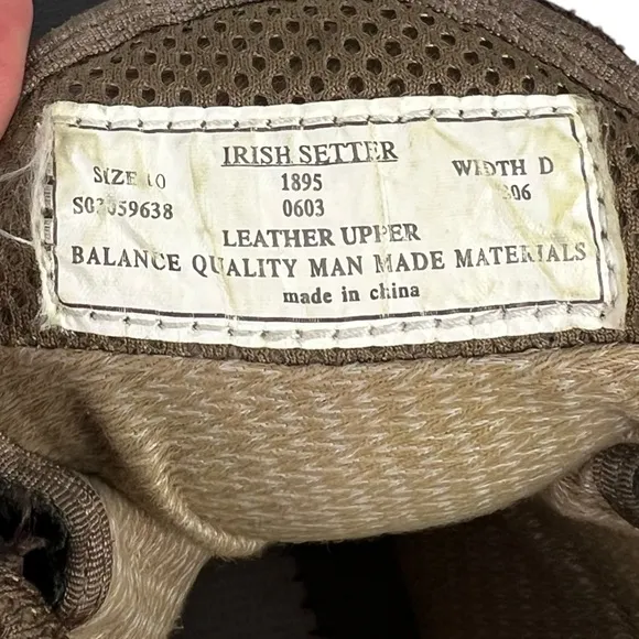 Irish Setter Mens US 10 D Boots Gore-Tex Waterproof Leather Ultra Flex Outdoor